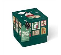 Caja de regalo SURPRISA para Navidad, caja de rompecabezas para regalos de dinero con sellos navideños, diseño nostálgico, tamaño M (16 cm)
