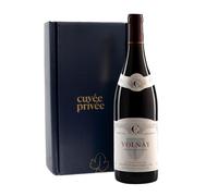 Caja de regalo Volnay 2021 - Vino tinto Pinot Noir de Borgoña: fresco, sedoso y refinado. Una elegante caja para los amantes del buen vino.