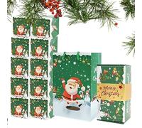 Caja de regalode Navidad - Caja deemergente plegable Nochebuena Navidad | Caja hinchable verde con temática navideña, caja de papel de fiesta perfecta para amigos amantes