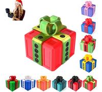 Caja de Regalos Molestos, Divertido Juguete de Tornillos 3D, Caja de Regalo de Bromas para Adultos, para Dedo Medio, Dinero, Tarjetas de Regalo y Sorpresas para Cumpleaños (Red and Green)