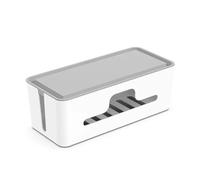Caja de regleta enchufes, toma corriente, organizador cables, cargador, funda for, soporte almacenamiento oculto for escritorio, for oficina y hogar Caja para cables(C)