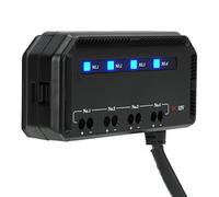 Caja de Relés de Fusibles, Caja de Fusibles y Relés de 4 Vías Cableado Rápido 12V 20A con Indicador LED para Motocicleta Coche Camión RV EV