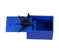 Caja de relleno de araña genérica - Caja de relleno de araña de goma | Caja de relleno de madera hecha a mano | Spider Money Amusante | Spider in Box Prank Hilarant Halloween | Caja de