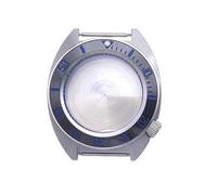 Caja de Reloj de 40 mm con Bisel de cerámica, Anillo de Sombra Interno y Cristal de Zafiro, Caja de Acero for Movimientos NH35/NH36/4R.(No.04)