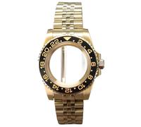 Caja de Reloj de 40 mm, Pulsera de 5 eslabones de 20 mm, Cristal for GMT NH35 NH36 4R36 ETA 2824 8215, Movimiento, Esfera de 28,5 mm(Glass Cover 2,NH34 35 36 38)