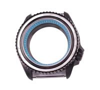 Caja de Reloj de 41 mm con Anillo de capítulo Negro/Azul/Azul Cielo/Blanco/Verde/marrón for Movimiento NH35 NH36, Cristal de Corona de 3,8 mm.(A8)