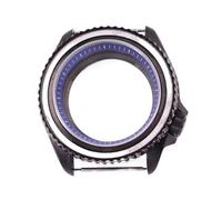 Caja de Reloj de 41 mm con Anillo de capítulo Negro/Azul/Azul Cielo/Blanco/Verde/marrón for Movimiento NH35 NH36, Cristal de Corona de 3,8 mm.(A1)
