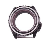 Caja de Reloj de 41 mm con Anillo de capítulo Negro/Azul/Azul Cielo/Blanco/Verde/marrón for Movimiento NH35 NH36, Cristal de Corona de 3,8 mm.(A3)