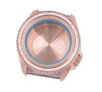 Caja de Reloj de Oro Rosa de 41 mm con Cristal Negro, Azul, Azul Cielo, Blanco, Verde y marrón. Compatible con Movimiento NH35 y Corona de 3,8 mm.(A3)
