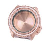 Caja de Reloj de Oro Rosa de 41 mm con Cristal Negro, Azul, Azul Cielo, Blanco, Verde y marrón. Compatible con Movimiento NH35 y Corona de 3,8 mm.(A5)