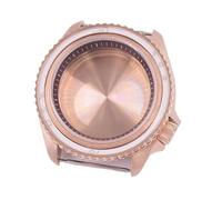 Caja de Reloj de Oro Rosa de 41 mm con Cristal Negro, Azul, Azul Cielo, Blanco, Verde y marrón. Compatible con Movimiento NH35 y Corona de 3,8 mm.(A9)