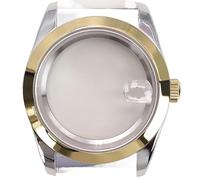 Caja de Reloj Dorada de 40 mm for Hombre, Cristal for Explorer NH35 NH36 NH38, Movimiento Miyota 8215, Esfera de 28,5 mm, Gran Oferta.(Glass Cover 1,40mm NH35 NH36)