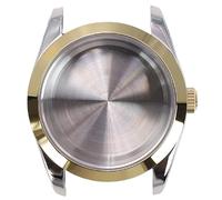 Caja de Reloj Dorada de 40 mm for Hombre, Cristal for Explorer NH35 NH36 NH38, Movimiento Miyota 8215, Esfera de 28,5 mm, Gran Oferta.(Solid Cover 2,40mm NH35 NH36)