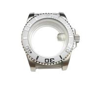Caja de Reloj for Hombre de 40 mm con Cristal de Zafiro, Accesorios de Acero for Movimiento NH35/NH36, Piezas de reparación de Fondo Transparente.(NO.10,Sapphire Crystal)