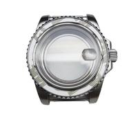 Caja de Reloj for Hombre de 40 mm con Cristal de Zafiro, Accesorios de Acero for Movimiento NH35/NH36, Piezas de reparación de Fondo Transparente.(NO.1,Sapphire Crystal)