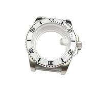 Caja de Reloj for Hombre de 40 mm con Cristal de Zafiro, Accesorios de Acero for Movimiento NH35/NH36, Piezas de reparación de Fondo Transparente.(NO.2,Sapphire Crystal)