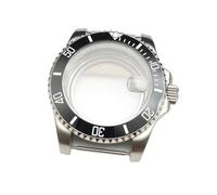 Caja de Reloj for Hombre de 40 mm con Cristal de Zafiro, Accesorios de Acero for Movimiento NH35/NH36, Piezas de reparación de Fondo Transparente.(NO.3,Sapphire Crystal)