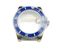 Caja de Reloj for Hombre de 40 mm con Cristal de Zafiro, Accesorios de Acero for Movimiento NH35/NH36, Piezas de reparación de Fondo Transparente.(NO.19,Sapphire Crystal)