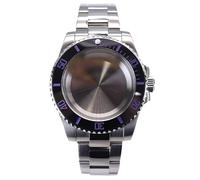 Caja de Reloj for Hombre de 40 mm, Cristal Resistente al Agua, Compatible con NH35, NH36, 4R36, 8215, 2824, Esfera de 28,5 mm, Correa Oyster, Caja Sub GMT.(Solid Cover14,NH34/35/36/38)