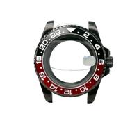 Caja de Reloj Negra de 40 mm, Bisel de 120 clics, Cristal de Zafiro Resistente al Agua for Movimientos NH34/NH35/NH36, Accesorios de modificación, Esfera de 28,5 mm.(Green,Solid Back Cover)