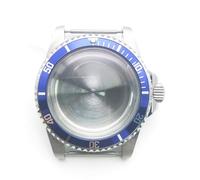 Caja de Reloj NH35 de 39,5 mm, Accesorio mecánico Vintage for Hombre con rotación bidireccional de Acero Inoxidable for Esfera de 28,5 mm. Herramientas y Kits de reparación(BLU)