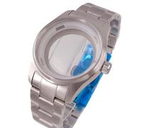 Caja de reloj Pilot Collection de 36 mm/39 mm con cristal de zafiro, resistente al agua hasta 200 m, parte trasera de cristal for movimiento NH35, NH36, ETA2824 y PT5000.(Case A Strap Set,39mm fit ETA