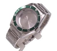 Caja de Reloj Plateada de 41 mm con Cristal y Pulsera de Acero. Compatible con NH34, NH35, NH36, Pt5000, ETA 2824, 2836, Miyota 8205, 8215 y DG2813.(A,Seiko NH34 NH35 NH36)