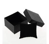 Caja de reloj, pulsera, joyero, cajas de regalo for relojes, caja mostrada, decoración exquisita, caja de cartón portátil for regalo(Size:Black)