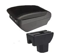 Caja De Reposabrazos Caja De Almacenamiento De Consola Central De Doble Capa Portavasos Retráctil Cenicero Accesorios Para Suzuki Para Ignis 2016-2022 Caja Reposabrazos Coche(H2 4 USB)