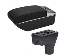 Caja De Reposabrazos Para Coche, Almacenamiento Para Apoyabrazos, Interfaz, Brazo Consola Central Para Nissan March Micra K13 MK4 IV 2010-2022(B2 Black black 7USB)