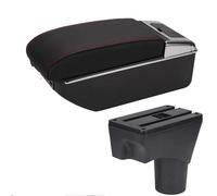 Caja De Reposabrazos Para Coche, Almacenamiento Para Apoyabrazos, Interfaz, Brazo Consola Central Para Nissan Sunny 2010-2022(B1 Black red 7USB)