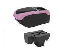 Caja De Reposabrazos Para Coche, Almacenamiento Para Apoyabrazos, Piezas Reequipamiento, Accesorios Para Para Polo 2019 2020 2021 2022 2023 2024(S1 black-pink 6USB)