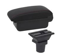 Caja De Reposabrazos Para Coche Caja De Almacenamiento Accesorios Interiores Para Toyota Para Yaris Para Vitz Hatchback 1998-2005 BLNETU(A1 red line No USB)