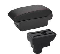 Caja De Reposabrazos Para Coche, Respaldo Para, Almacenamiento Piezas Interiores, Reacondicionamiento, Accesorios Para Opel Corsa(B1 Black red 3USB)