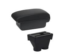 Caja de Reposabrazos Para Peugeot Para 208 2012-2021 Caja Reposabrazos Piezas Reequipamiento Detalles Interiores Cenicero Espacio Grande Doble Capa Interfaz USB(B2 Black line 3USB)
