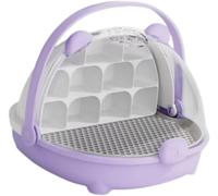 Caja de reproducción de Gusanos de Seda Caja de Crecimiento de Gusanos de Seda fácil de observar hábitat Transparente Transpirable Jaula Recipiente de,Cápsula espacial de cría de gusanos de seda, caja