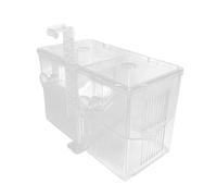 Caja De Reproducción De Peces De Acuario | Contenedor De Eclosión Transparente | Caja De Aislamiento De Doble Cámara Para Acuario | Para Agua Salada y Dulce, Cultivo Alimentos Vivo, Observación sp