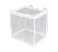 Caja de reproducción del acuario: caja de separación para pescado juvenil, caja de malla con tazas de succión | Verter para papas fritas de pescado, caja de cambios de aislamiento, compartimento prote