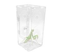 Caja de reptiles - Arañas de saltar transparente para mantis | Terrario acrílico con accesorios tanque educativo para niños adolescentes niñas observación familiar Pet Home Setup
