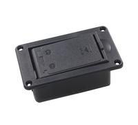 Caja de repuesto de plástico negro de 9 V para pastilla de bajo activo, cajas de 9 V, fácil de instalar, caja de pastilla de bajo activo