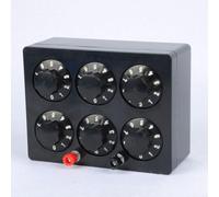Caja de resistencia de laboratorio de física J23022 con resistencia variable de 0 a 99999.9 ohmios y precisión de clase 1 para educación científica estandarizada