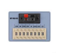 Caja de resistencias WY-RES-01 0.1 Ohm a 9.9M para herramienta de programación de dial para pruebas de laboratorio y calibración de circuitos con alta precisión (WY RES 02)