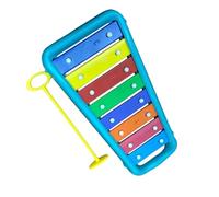 Caja de resonancia colorida de semitono de 8 notas, hermosa percusión de xilófono Glockenspiel con mazos Kit De Glockenspiel Profesional