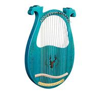 Caja de resonancia de arpa de caoba, Lira de madera de 16 cuerdas, instrumento de cuerda para principiantes, Lira, arpa para principiantes