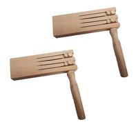 Caja de resonancia, juguete educativo, trinquetes de madera, creadores de ruido para niños, castañuelas, trinquetes de percusión para niños, fabricante de ruido