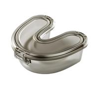 Caja de retención - Caja de almacenamiento parcial de prótesis, funda protectora nocturna en de U | Corrector de dientes de retención de ortodoncia duro, aparatos dentales, protectores de