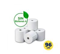 Caja de rollos de papel térmico genérico 80x55 bpaf/ 80 x 55mm/ 12 paquetes/ 96 unidades