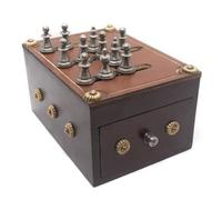 Caja de rompecabezas de ajedrez (Schah) - Caja de trucos Brainteaser hecha a mano por Jean-Claude Constantin en Alemania - Experto en dificultades