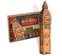 Caja de rompecabezas de madera Big Ben - Rompecabezas de madera 3D para adultos | Desafío de sala de escape | Rompecabezas de trucos de madera estilo Cluebox | Rompecabezas de cerebro duro | No