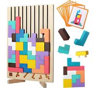 Caja de rompecabezas de madera, juguete Montessori Juegos 4 5 6 7 años, rompecabezas de inteligencia, rompecabezas de madera para niños, promueve la imaginación espacial y el pensamiento lógico, idea